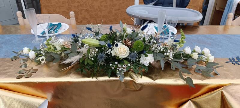 Centre de table baptême garçon 