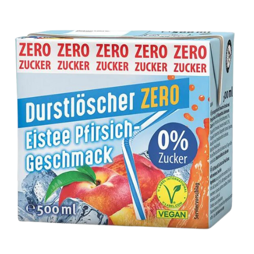 Durstlöscher Eistee ZERO `Pfirsich`