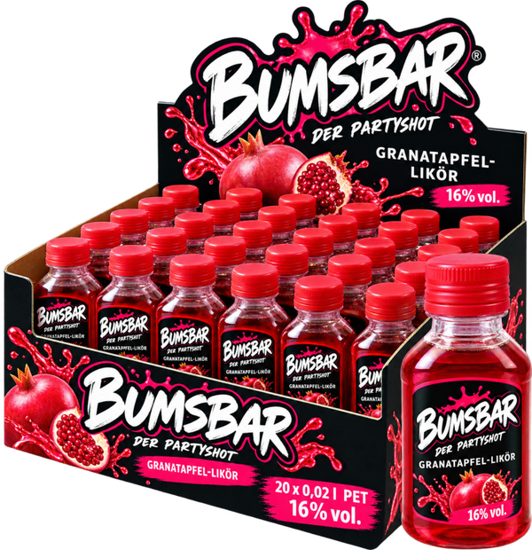 BUMSBAR Granatapfel-Likör 16 % Vol.