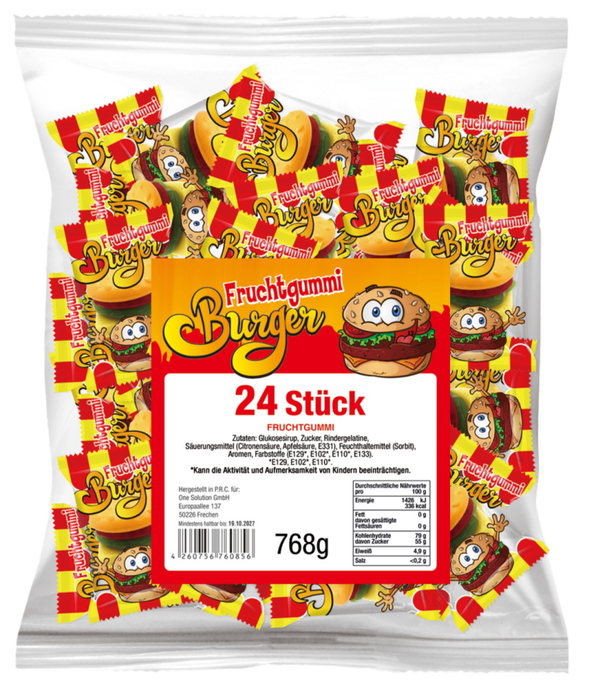 Fruchtgummi "JoNi´s Party Burger"