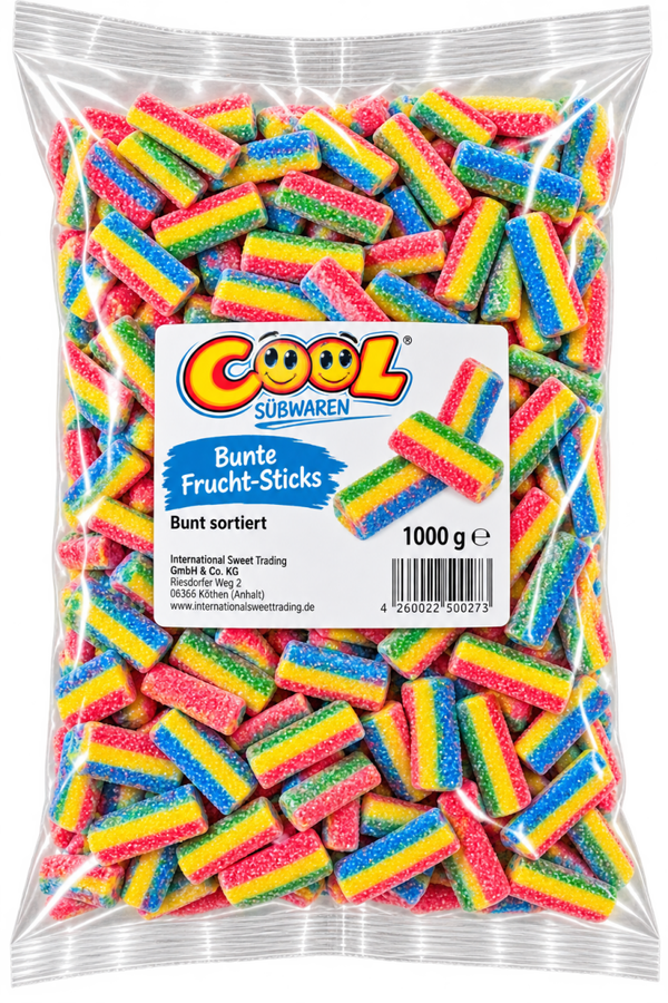 Bunte Kaubonbon Stripes
