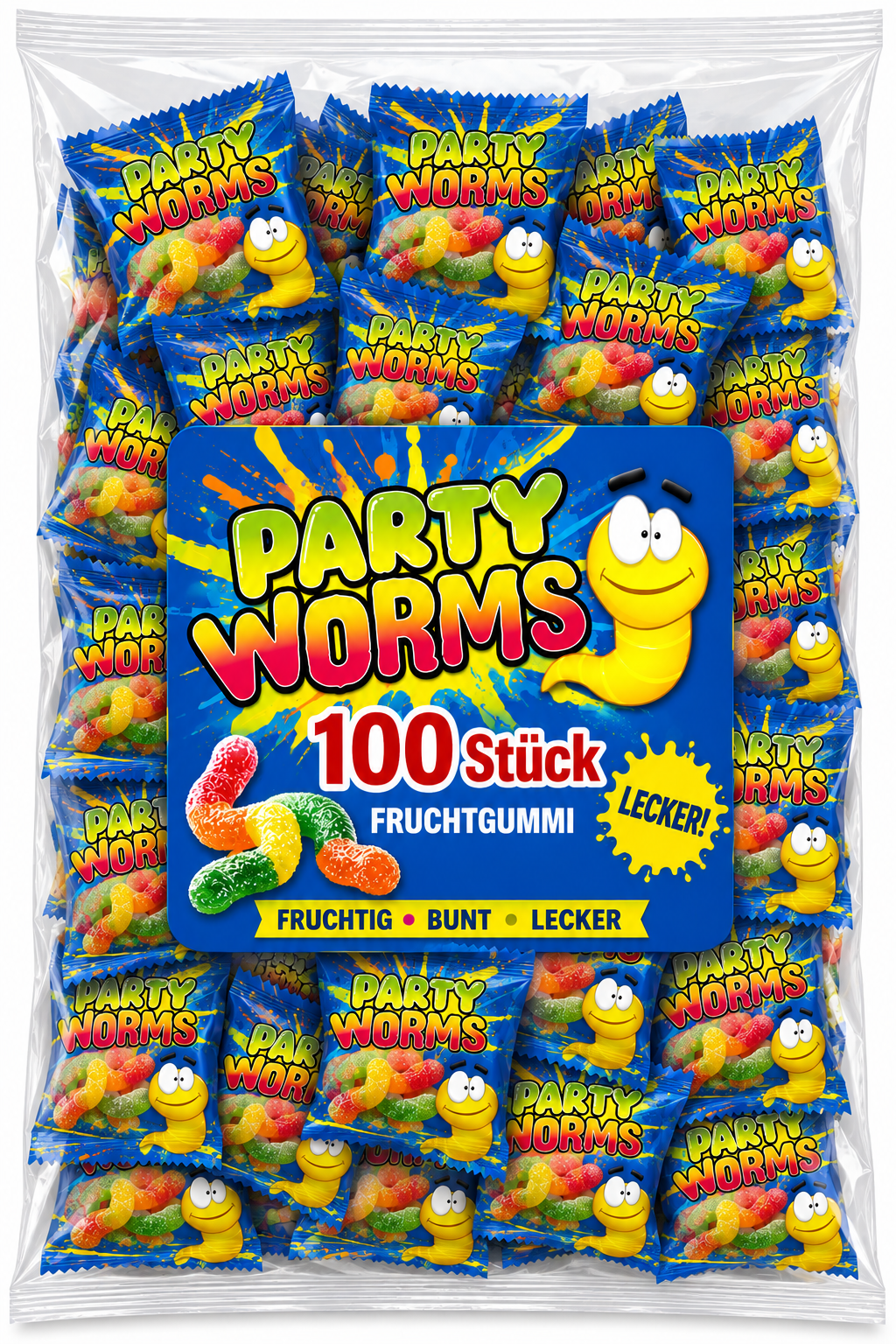Fruchtgummi "JoNi´s Party Saure Würmer"
