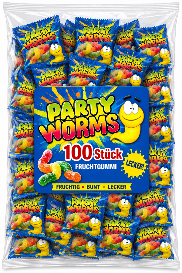 Fruchtgummi "JoNi´s Party Saure Würmer"