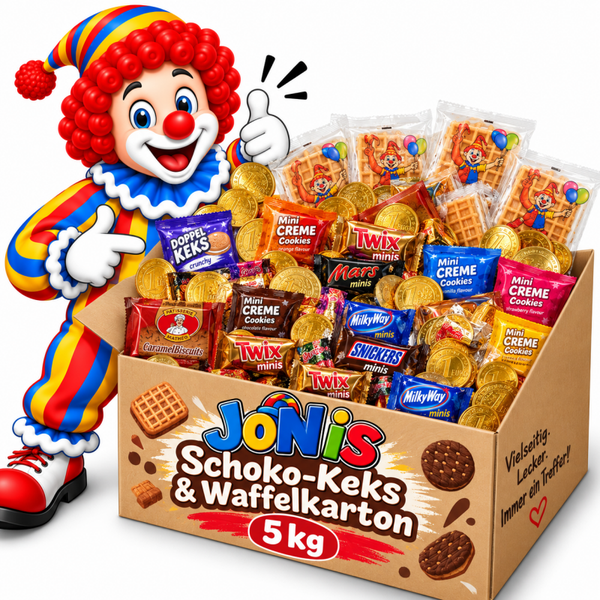 Schoko-Keks-Waffel-Karton
