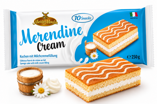 Kuchenschnitte Milchcreme