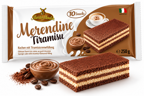 Kuchenschnitte mit Tiramisufüllung