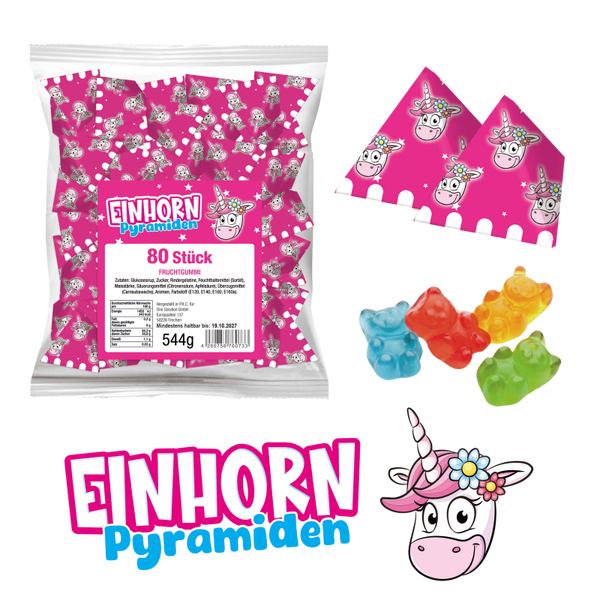 Fruchtgummi "Einhorn Pyramide"