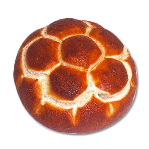 Fußball Laugenbrötchen