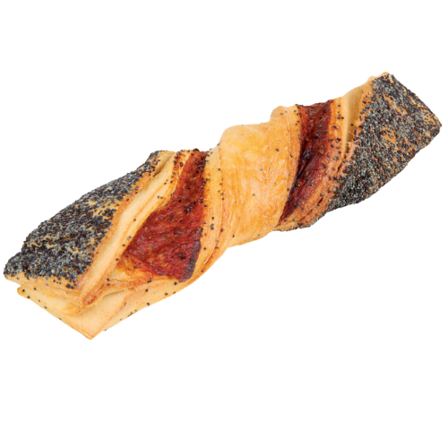 Knusperstange mit Mohn