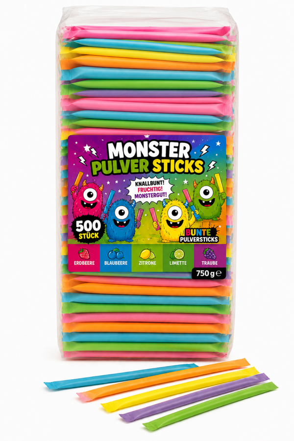 Bunte Pulversticks