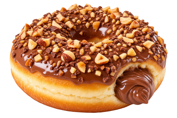 Nuss-Nougat-Donut