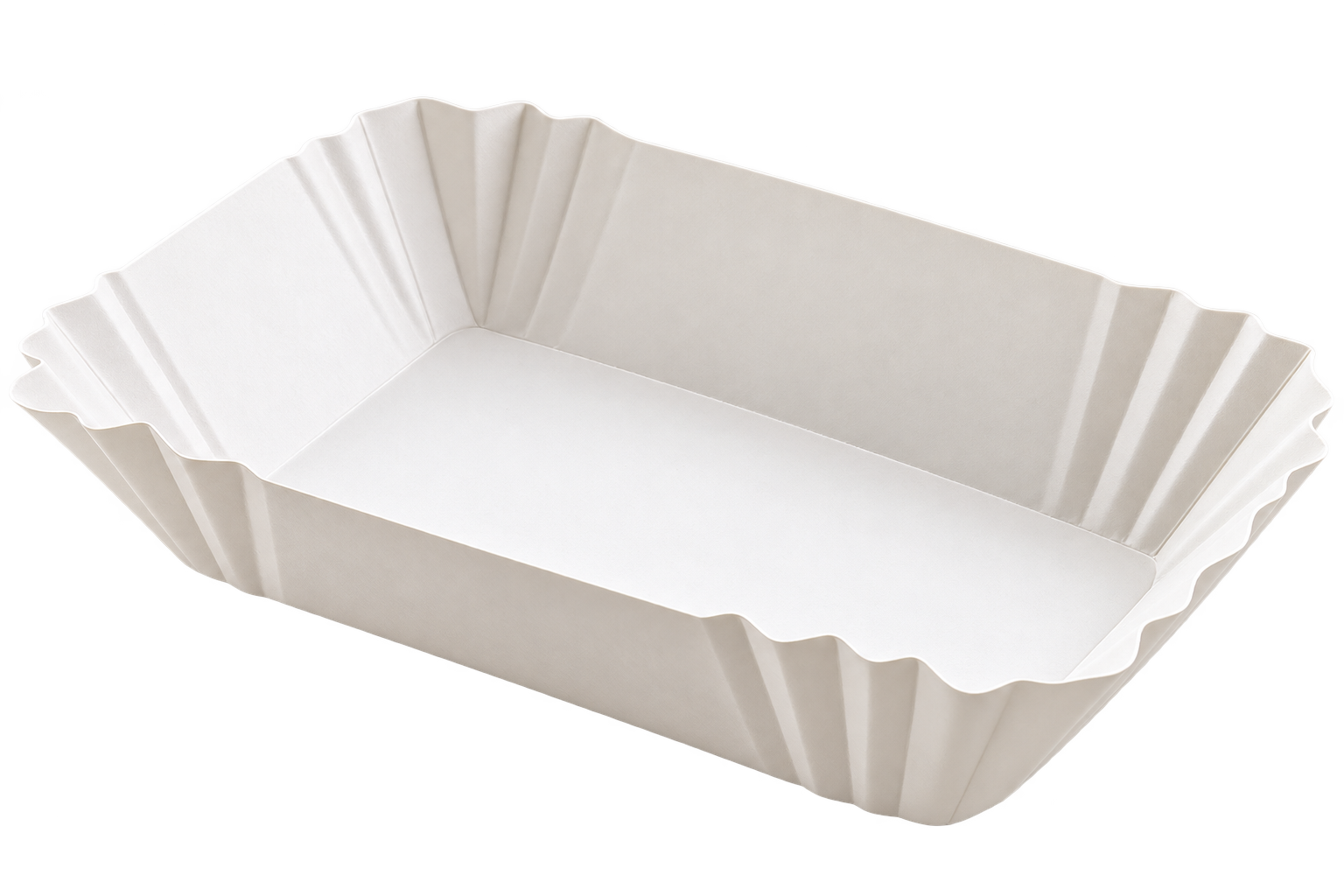 Pappschalen weiß 9x14x3cm