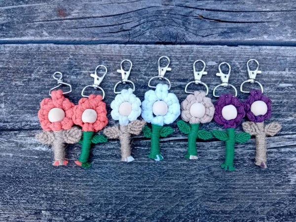 Bloemen sleutelhanger