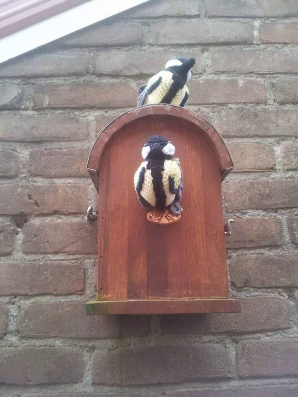 Handgemaakte Koolmees Decoratie