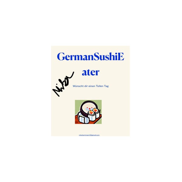 Die GermanSushiEater Autogramkarte