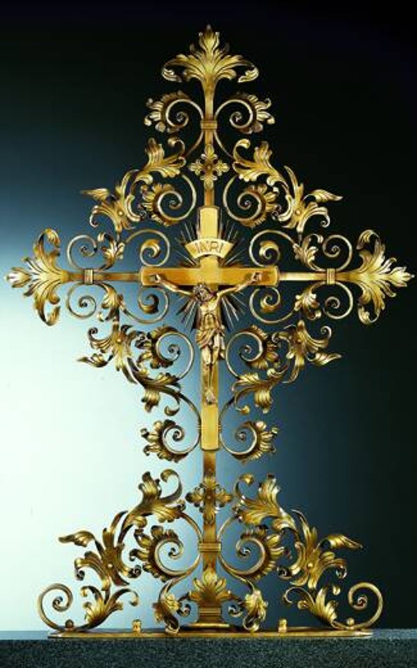 Kreuz Schmiedebronze