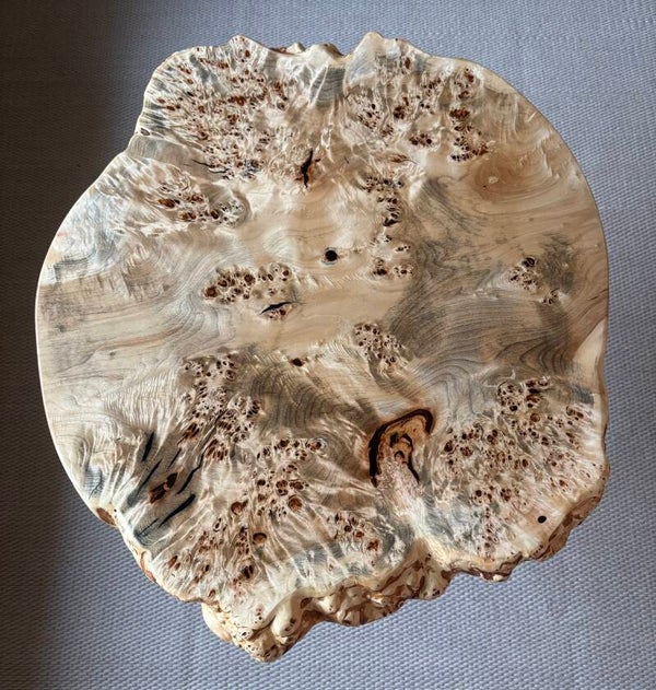Round Maple Burl Table