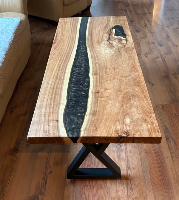 Elm Wood River Coffee Table - SOLD
