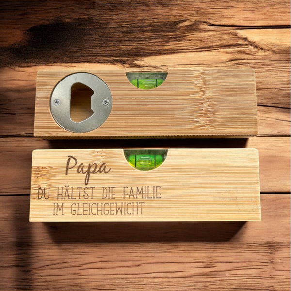 Wasserwaage mit Flaschenöffner