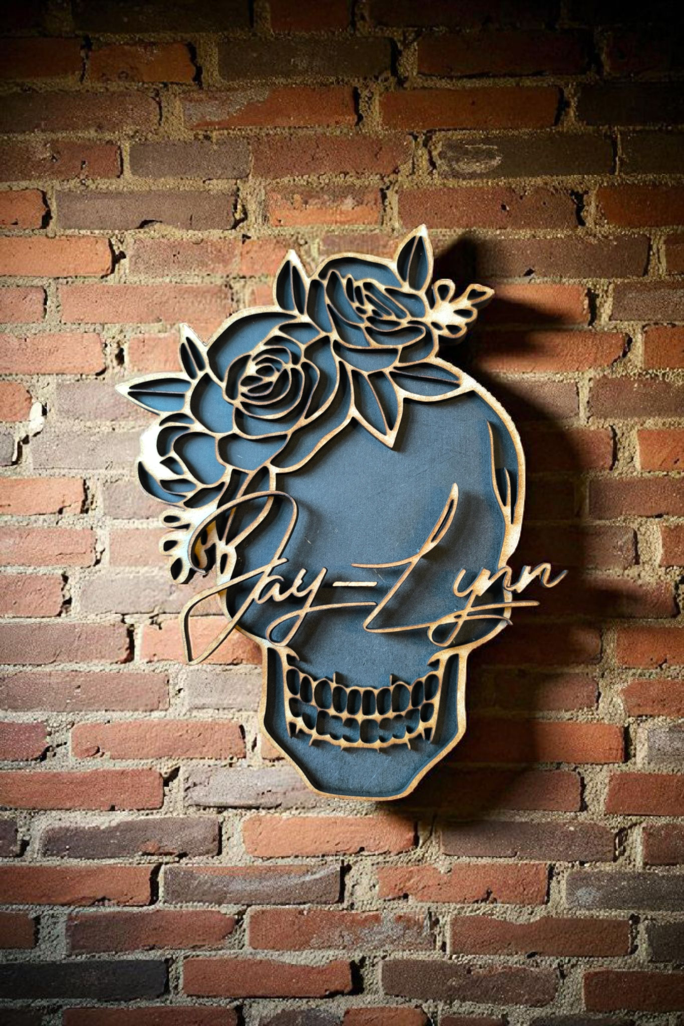 Deurhanger skull flower