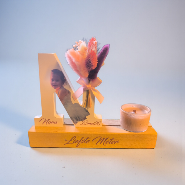 Letter deluxe kaars