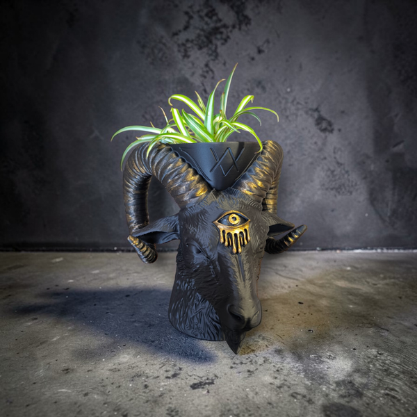 Baphomet flowerpot/key