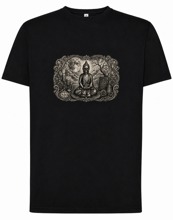 S10 T-shirt buddha skull