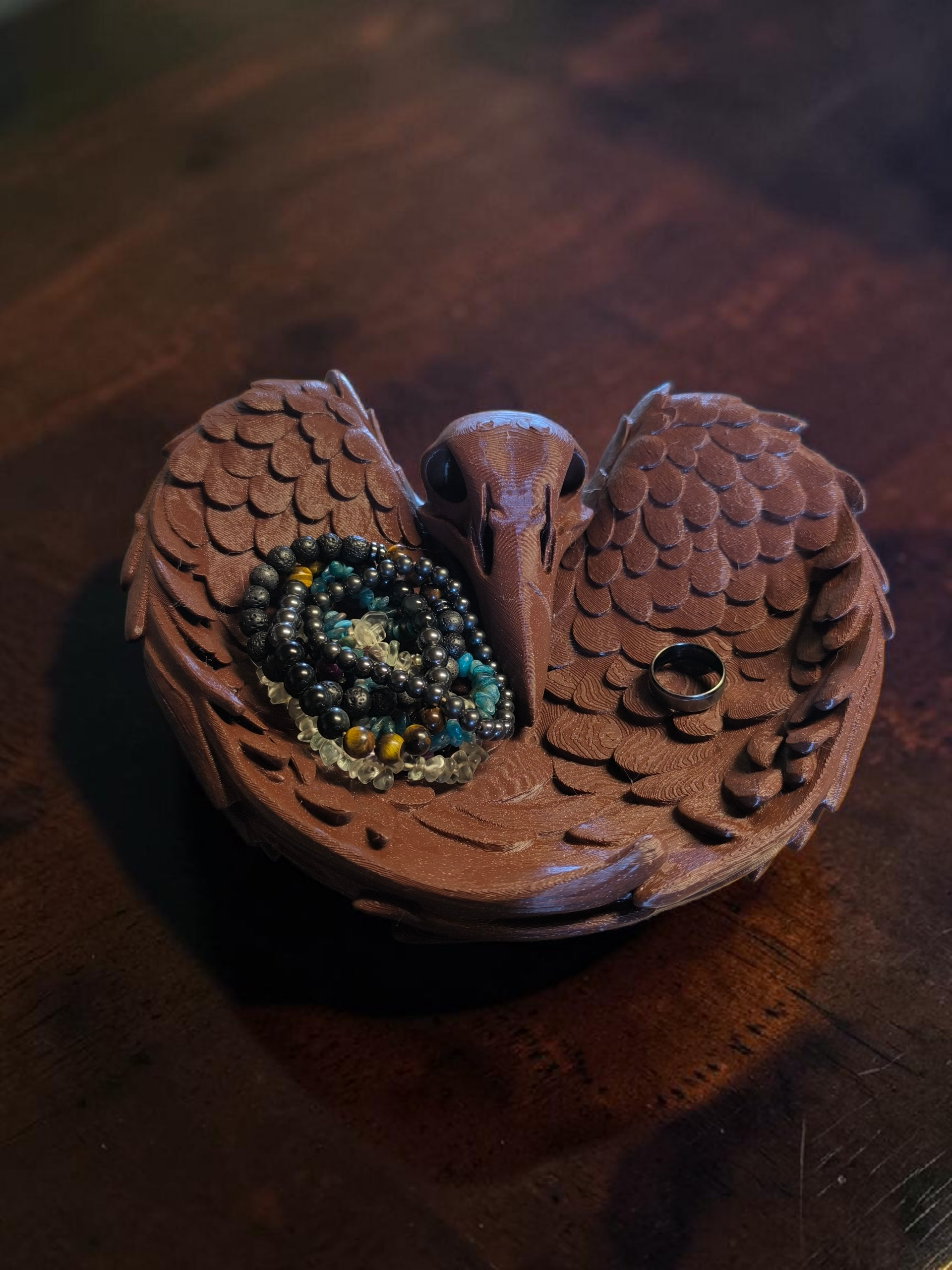 Wings and crow