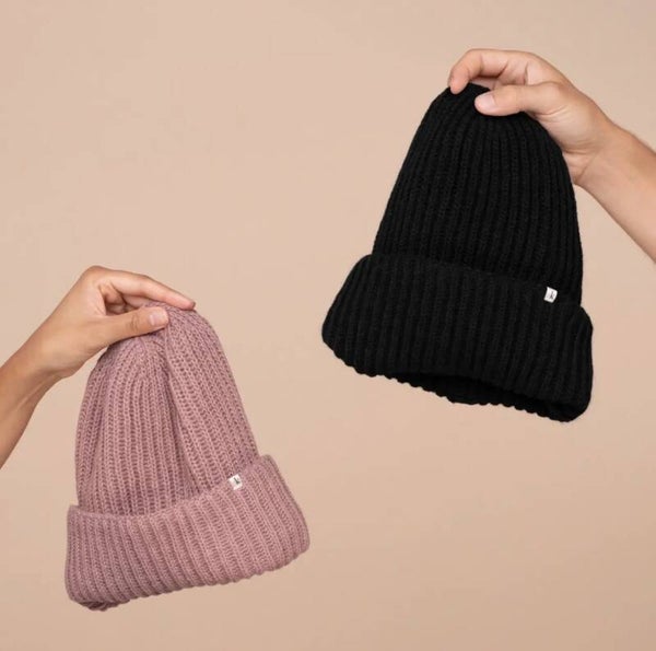 Glazey Satin Lined Beanie BLACK