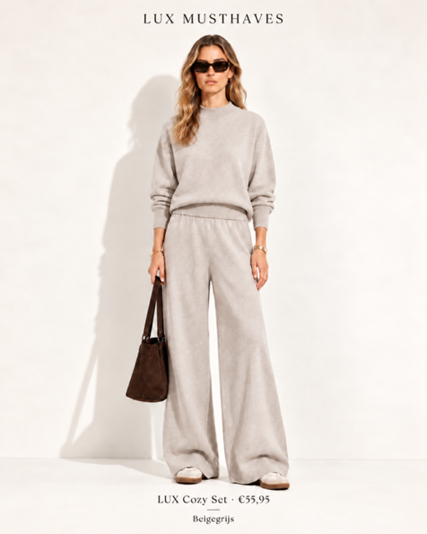 LUX Cozy Set - Beige Grijs