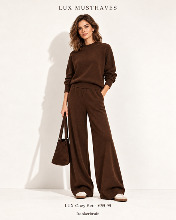 LUX Cozy Set - Donkerbruin