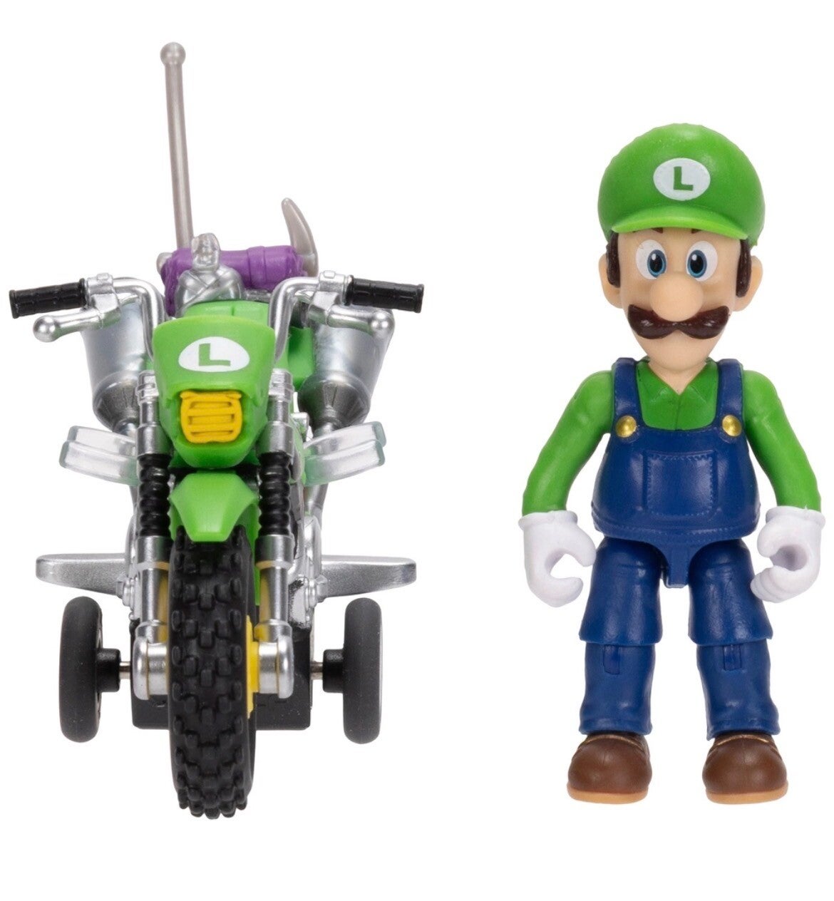 Luigi avec Moto à Rétrofriction - Figurine Super Mario Galaxy
