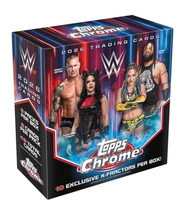 Topps Chrome Mega Box 48 Cartes - WWE