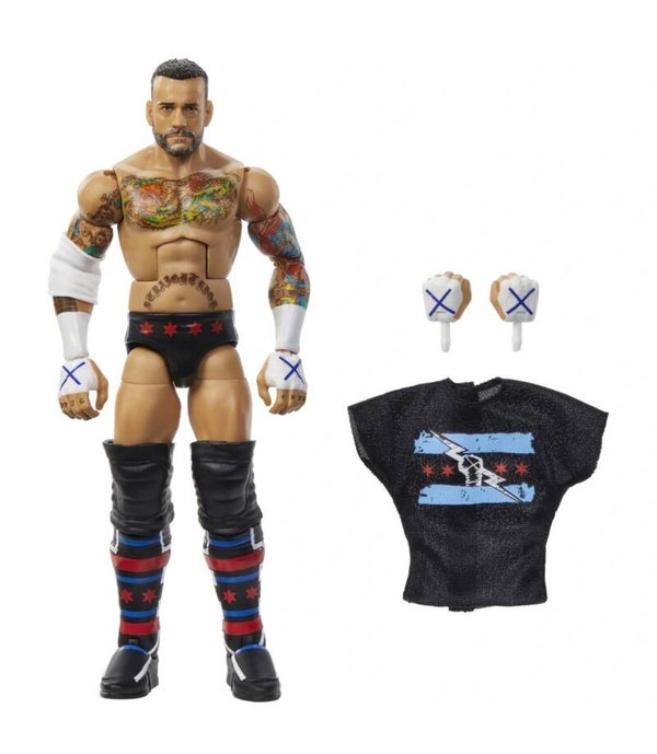 CM Punk -Élite Collection Greatest Hits Figurine WWE