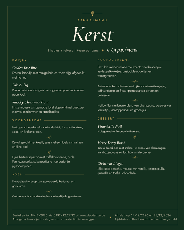 Kerstmenu
