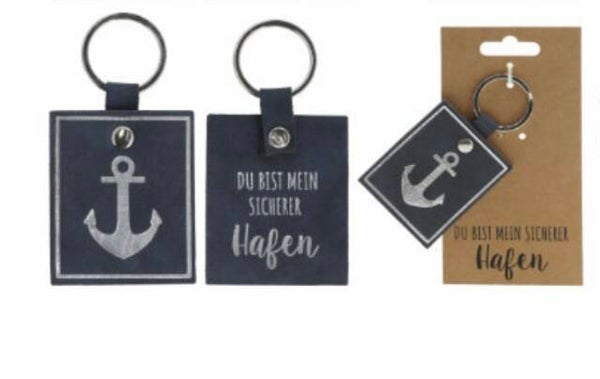 Schlüsselanhänger Du bist mein sicherer Hafen