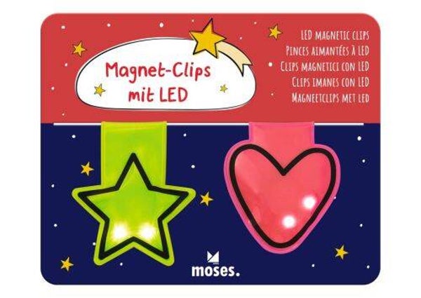 Magnet-Clips mit LED Winterzauber