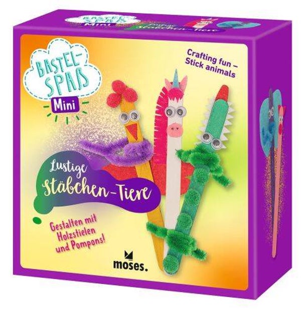 Bastelspaß Mini - Farbenfrohes DIY-Set Tiere