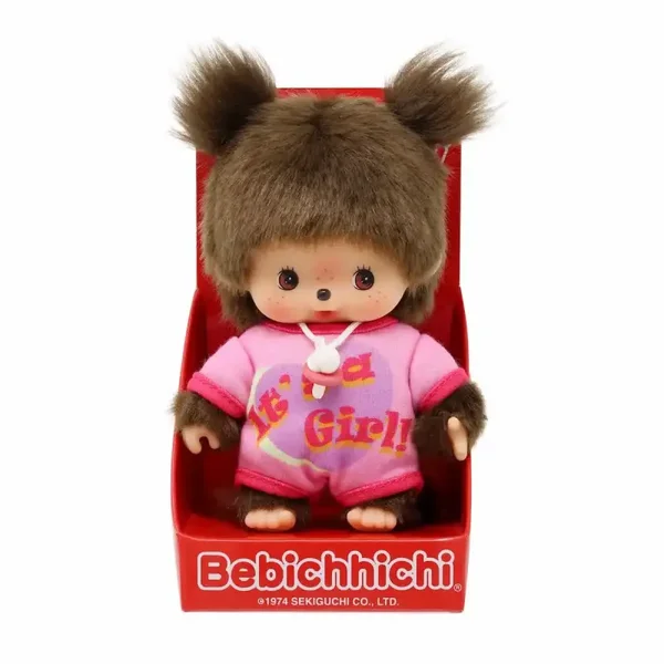 Monchhichi Plüschfigur Bebichhichi Romper It's a Girl 15cm