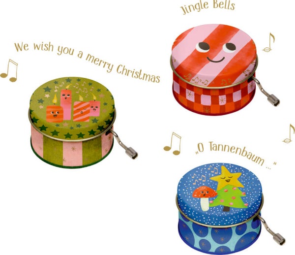Die Spiegelburg: Metallspieluhr - Fröhliche Weihnachten, sort