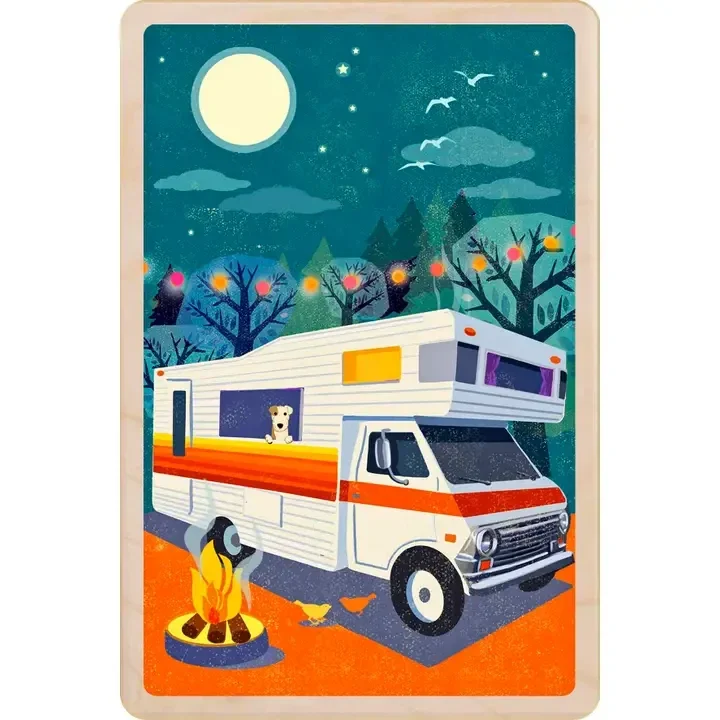 Camper Van - Umweltfreundliche Karte