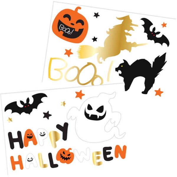 Fensteraufkleber Halloween Figuren - Halloween BoOo! - 18 Aufkleber