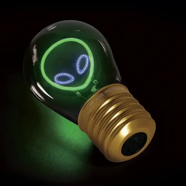 LEGAMI Deko-Tischlampe in Glühbirnenform - Alien - Bulb Fiction