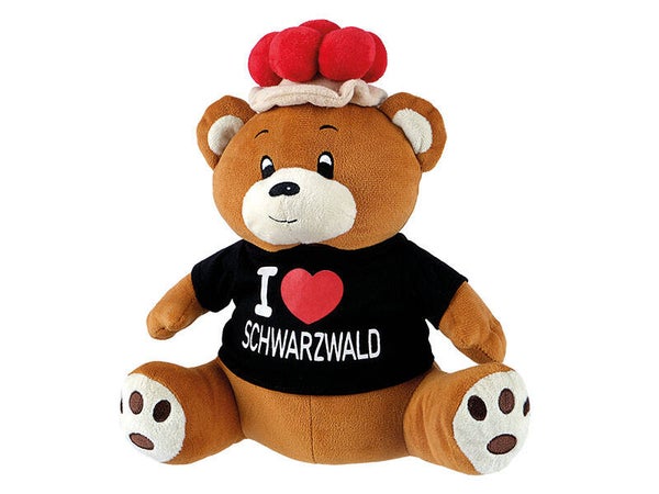 Bär aus Plüsch, 'I love Schwarzwald' 29x19x28cm