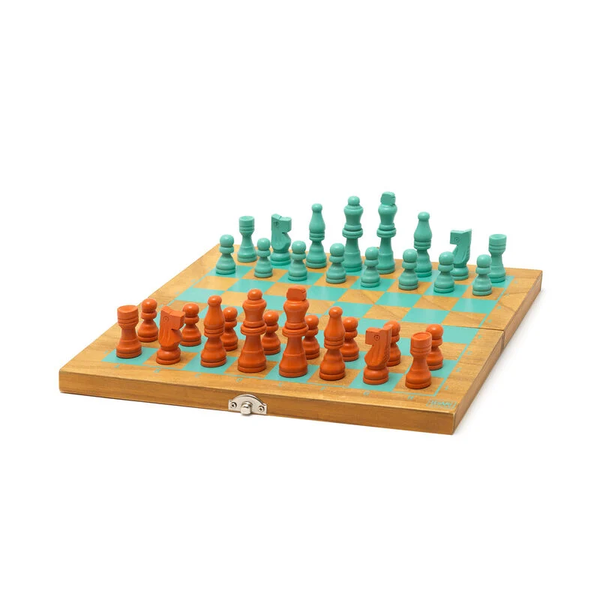 2-in-1-Schach- und Damespiel