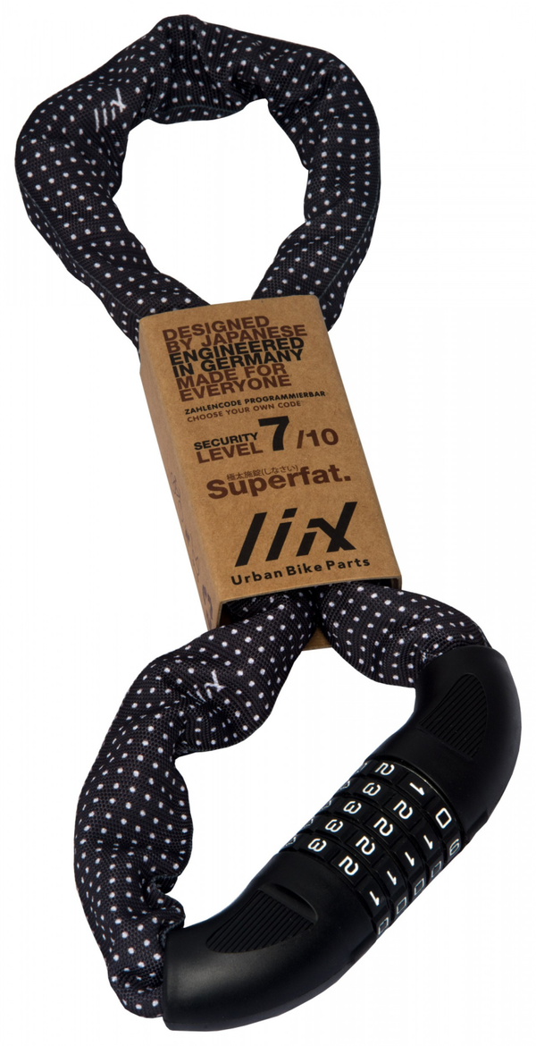 Liix Big Lock 85cm Polka Dots Black