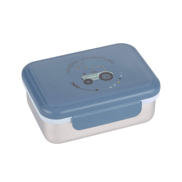 Kinder Brotdose Edelstahl - Lunchbox, Adventure Traktor
