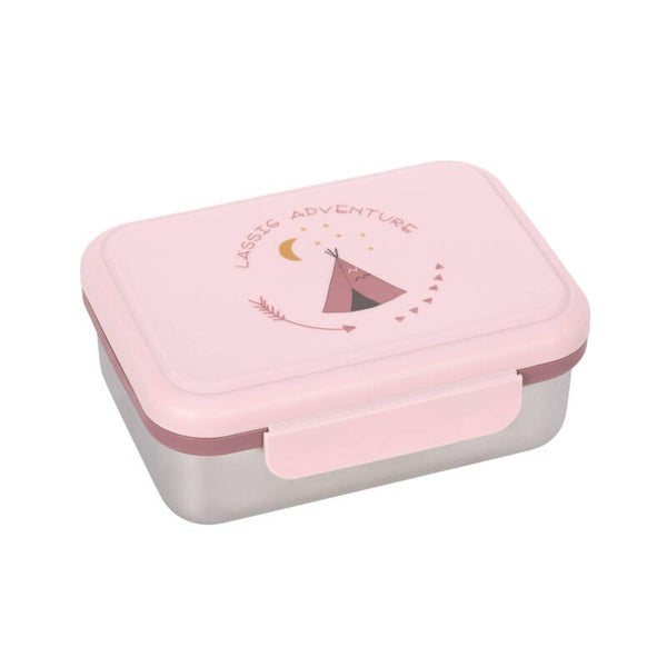 Kinder Brotdose Edelstahl - Lunchbox, Adventure Tipi