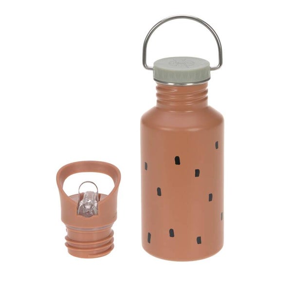 Edelstahl Kinder Trinkflasche 500 ml - Happy Prints, Karamell