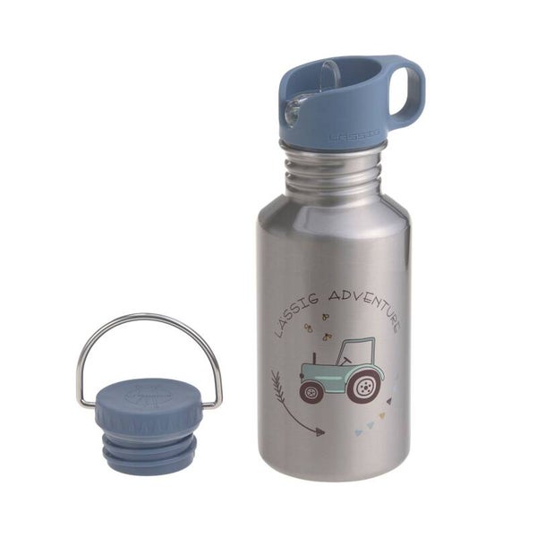 Edelstahl Kinder Trinkflasche 500 ml - Adventure, Traktor